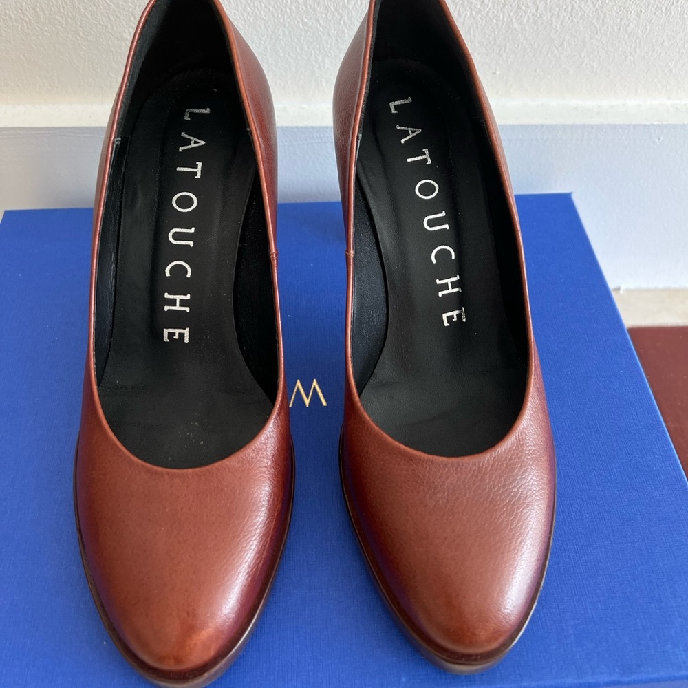 LaTouche, Heels, Brown, New, 6.5